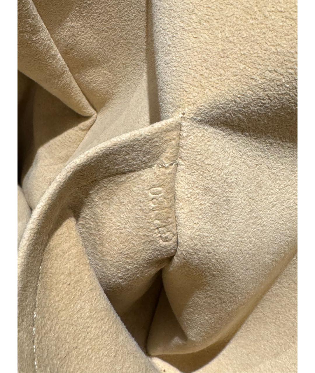 LOUIS VUITTON Белая кожаная сумка тоут, фото 5