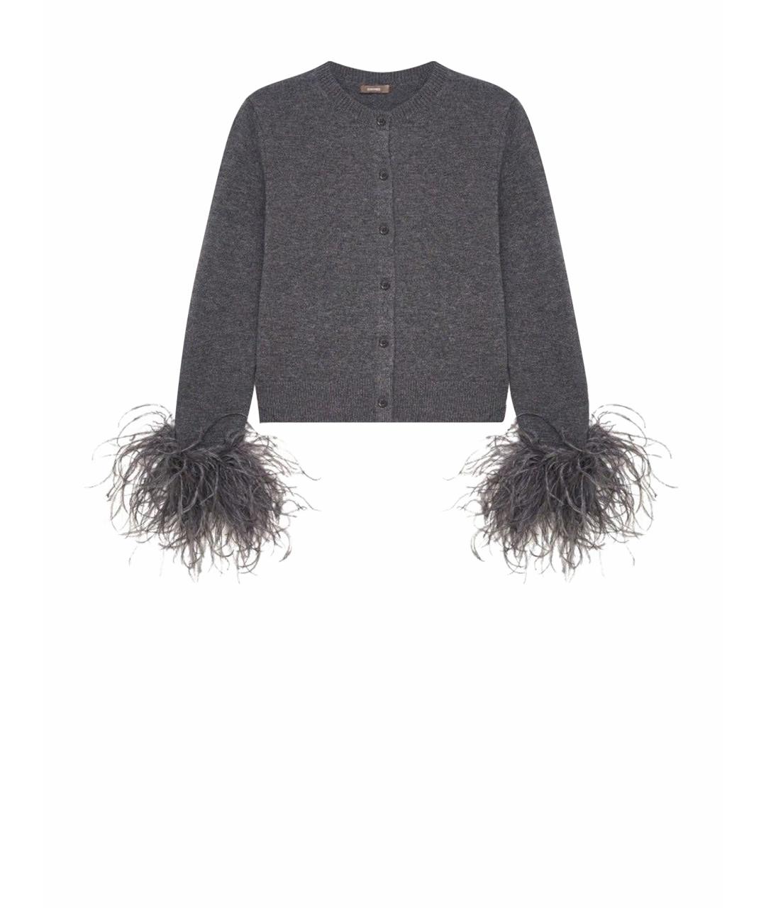 12 STOREEZ Серый шерстяной кардиган, фото 1