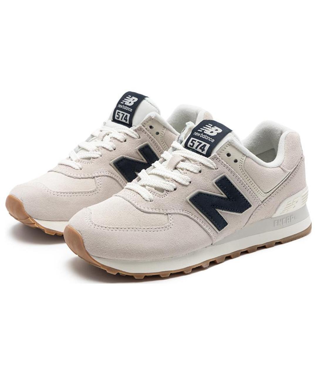 NEW BALANCE Серые замшевые кроссовки, фото 3