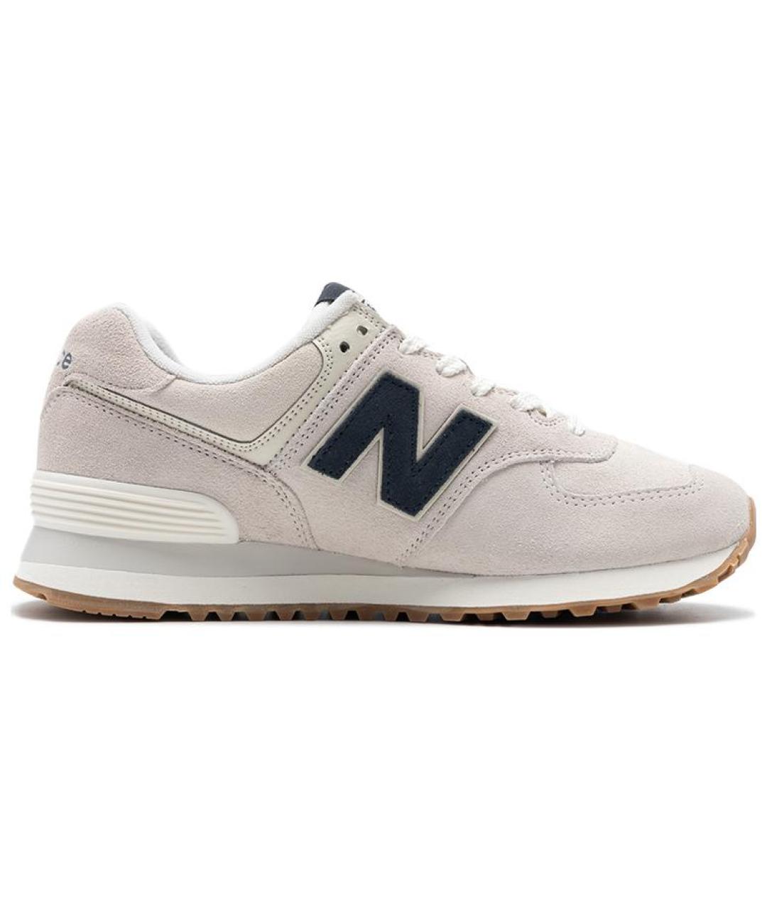 NEW BALANCE Серые замшевые кроссовки, фото 1