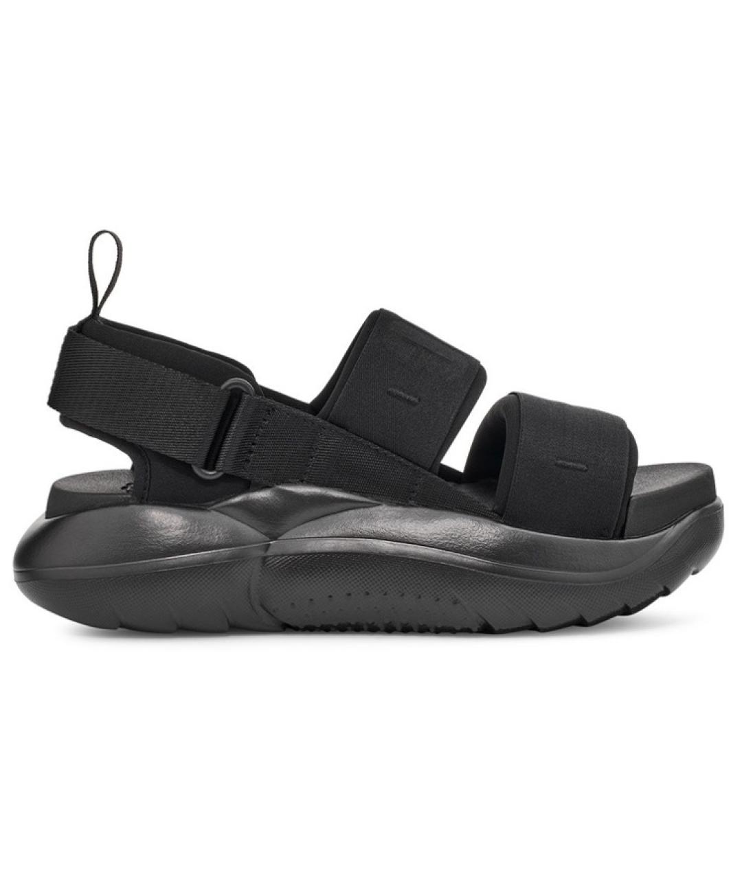 UGG AUSTRALIA Черные текстильные сандалии, фото 1