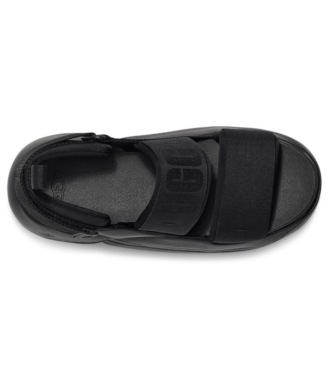UGG AUSTRALIA Черные текстильные сандалии, фото 4