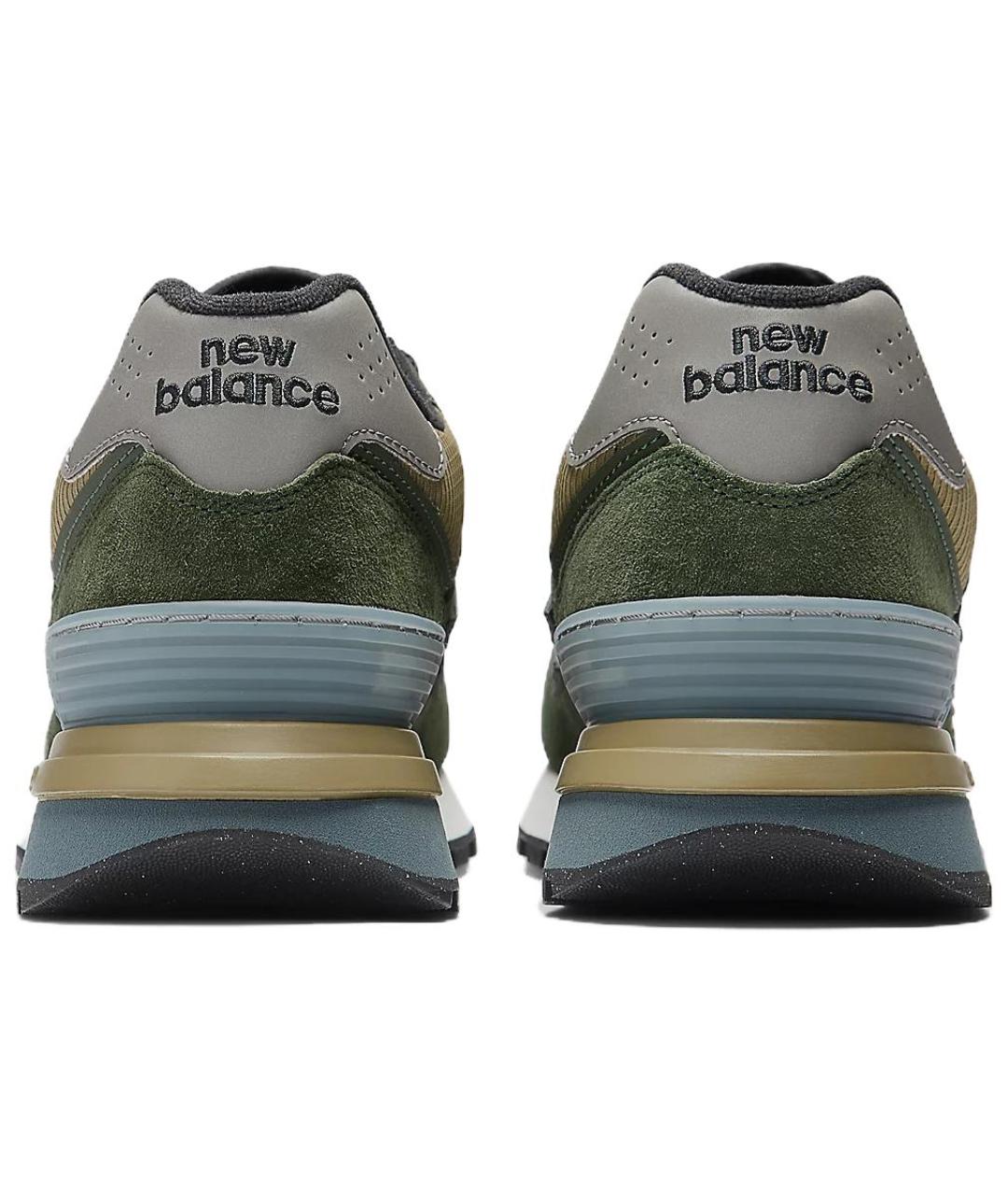 NEW BALANCE Хаки замшевые кроссовки, фото 4