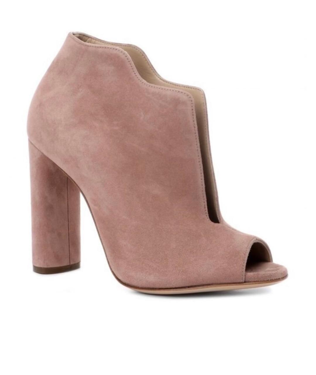 CASADEI Розовые замшевые ботильоны, фото 8