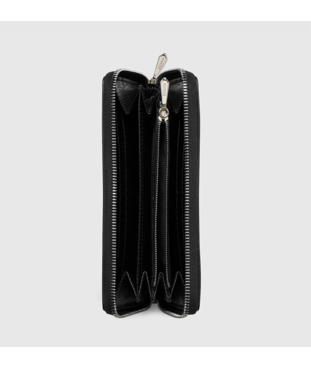 GUCCI Черный кожаный кошелек, фото 2