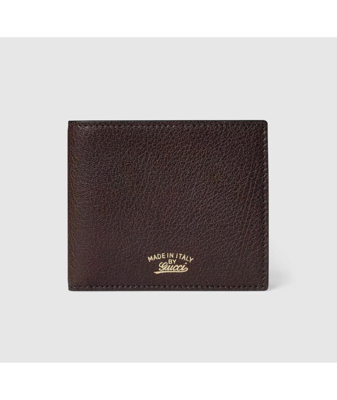 GUCCI Коричневый кожаный кошелек, фото 6