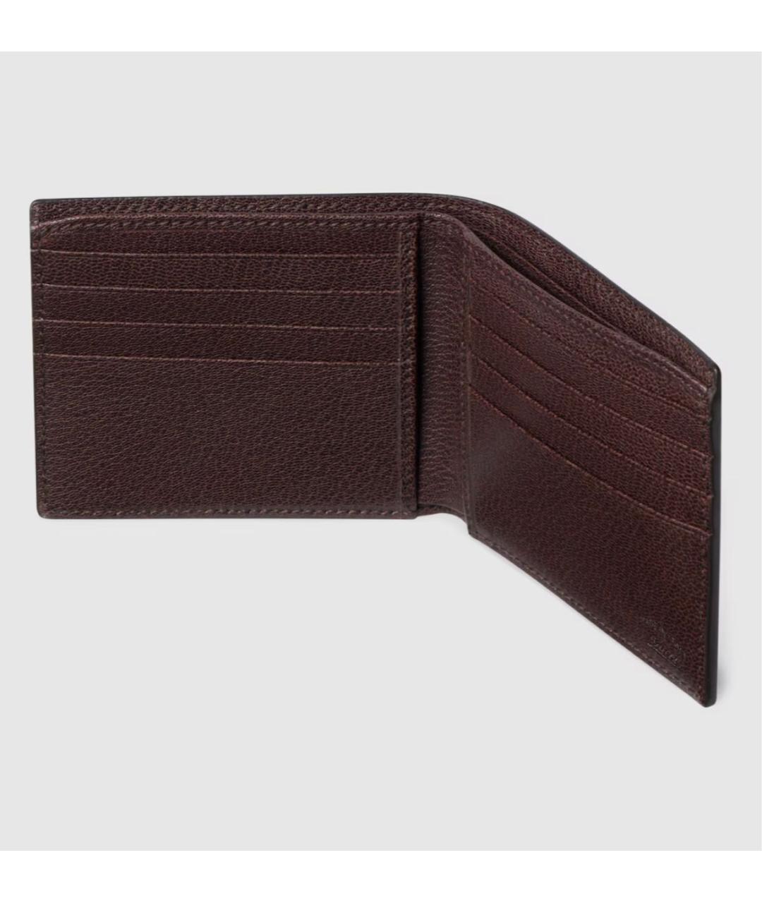 GUCCI Коричневый кожаный кошелек, фото 4
