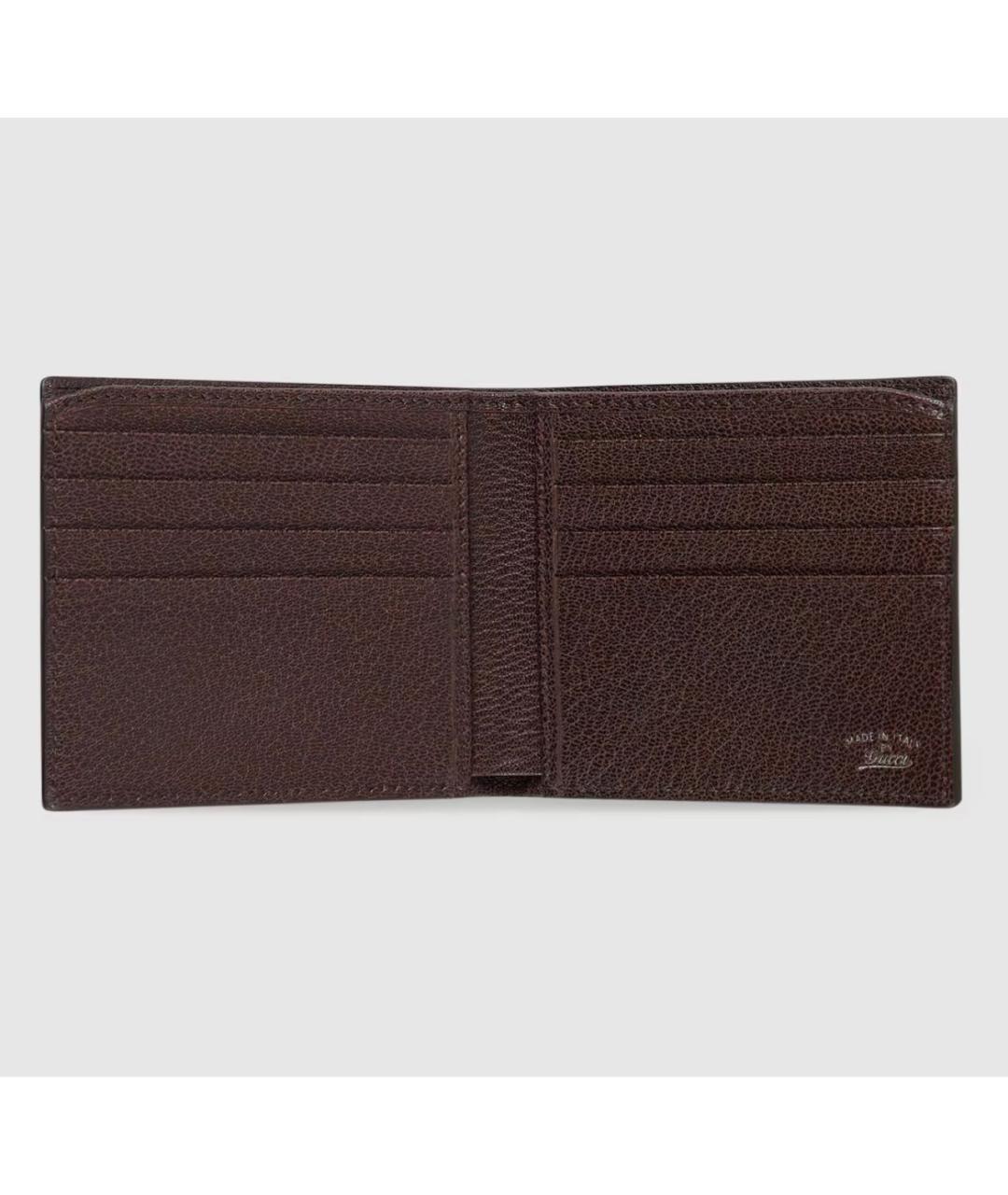 GUCCI Коричневый кожаный кошелек, фото 2