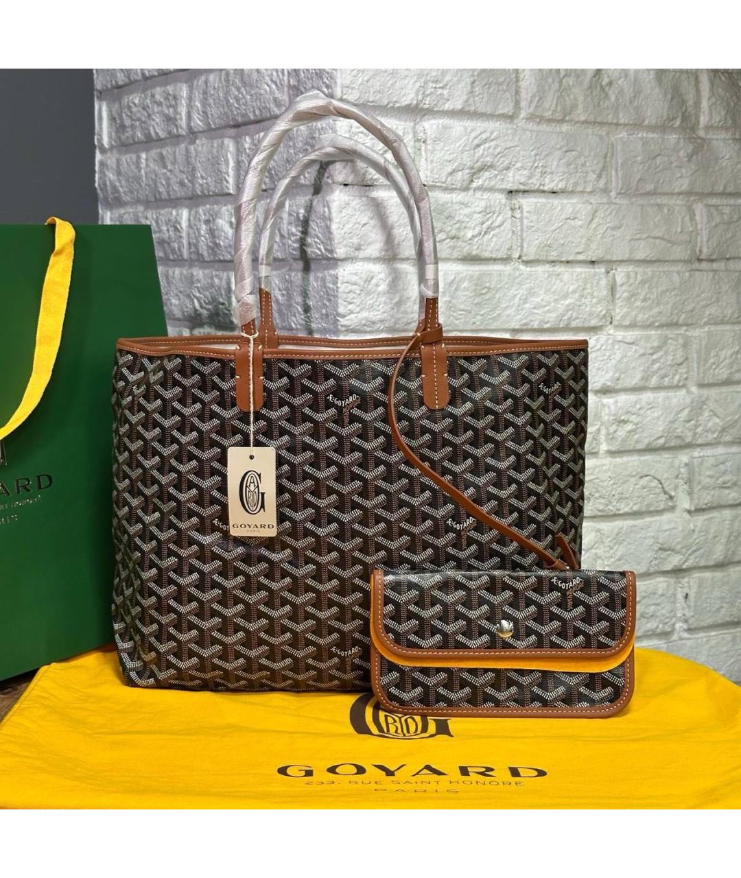 GOYARD Коричневая сумка тоут, фото 4
