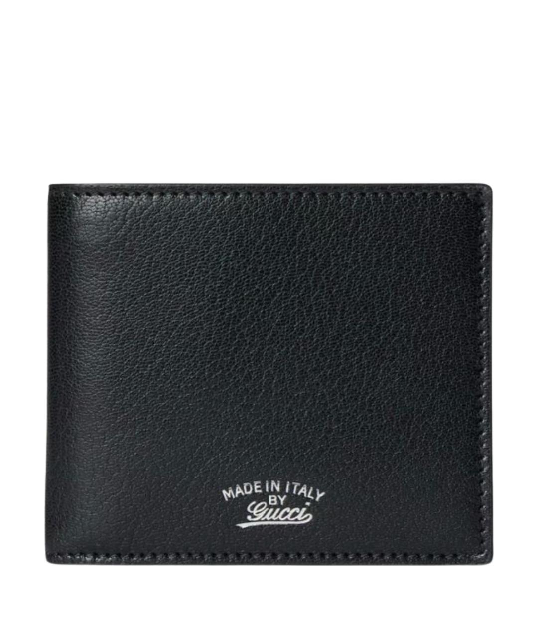 GUCCI Черный кожаный кошелек, фото 1