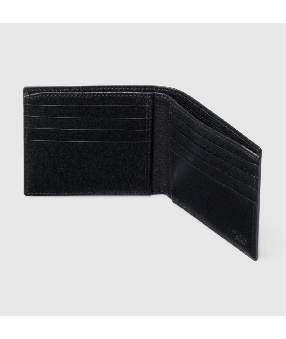 GUCCI Черный кожаный кошелек, фото 4