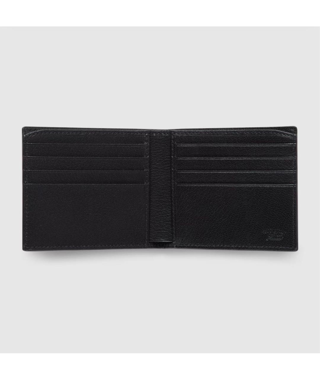 GUCCI Черный кожаный кошелек, фото 2