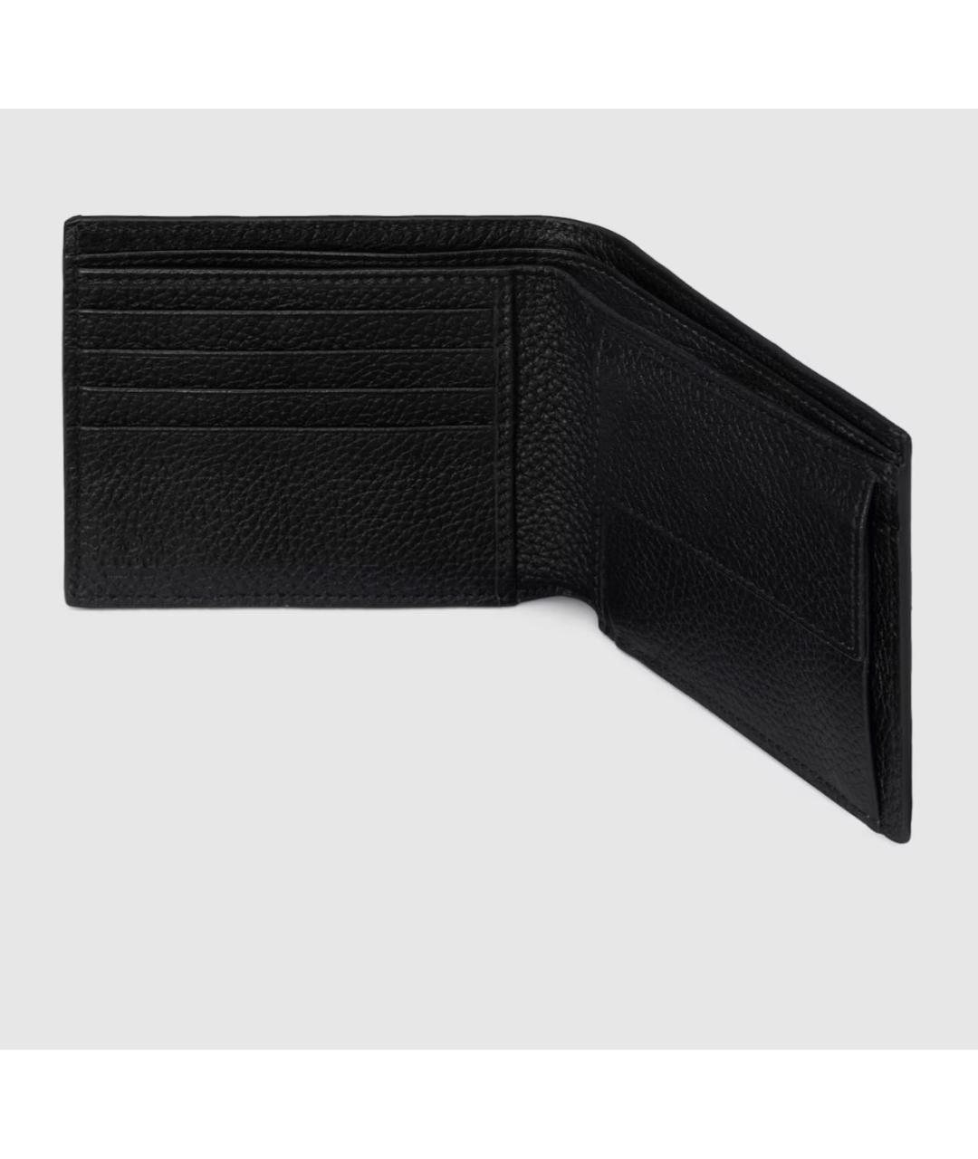 GUCCI Черный кожаный кошелек, фото 4
