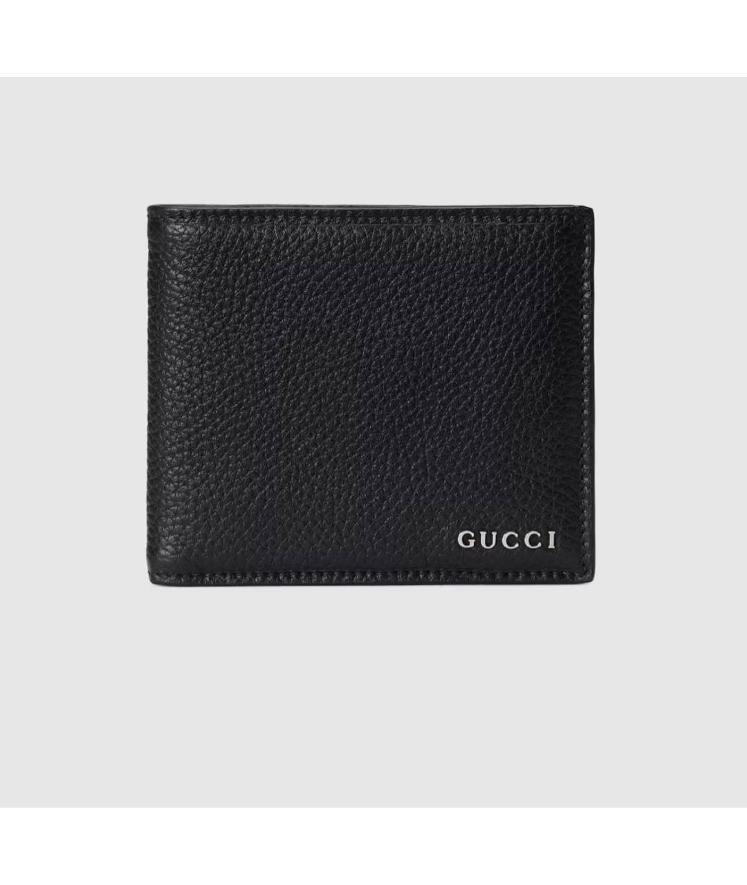 GUCCI Черный кожаный кошелек, фото 6
