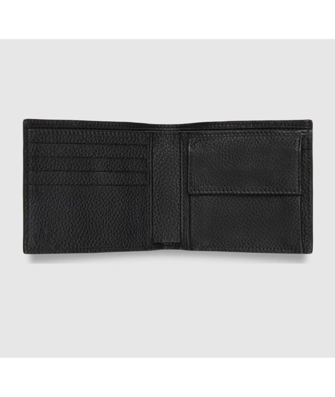 GUCCI Черный кожаный кошелек, фото 2