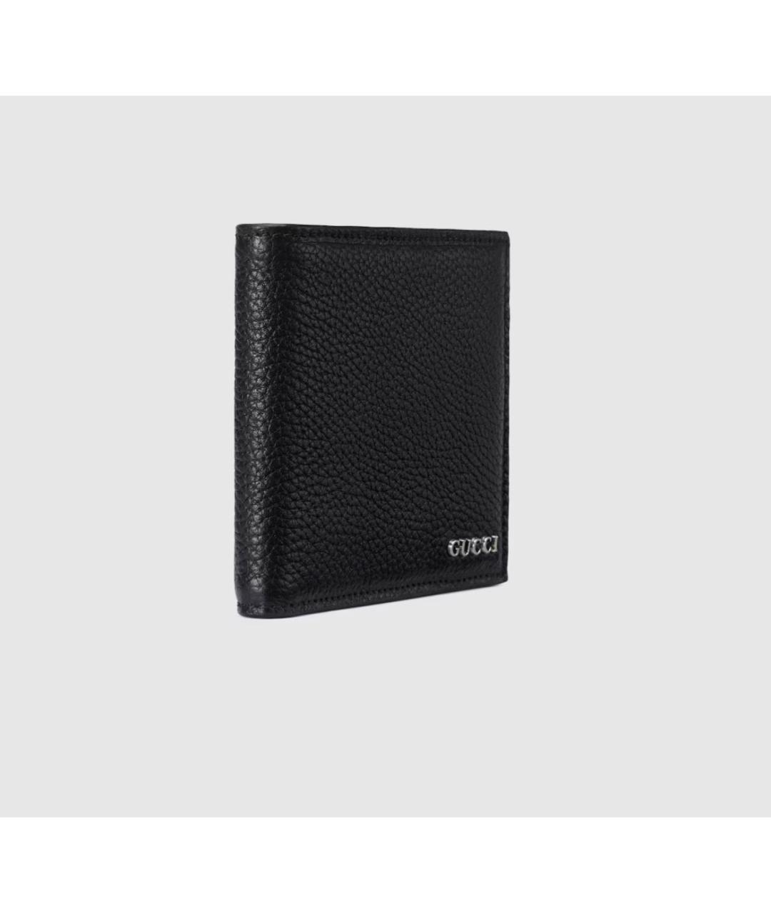 GUCCI Черный кожаный кошелек, фото 3