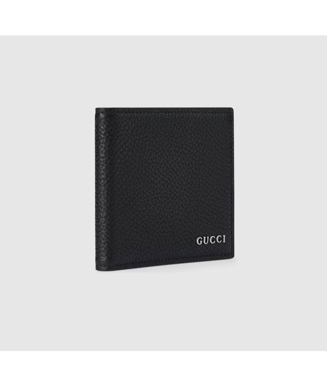 GUCCI Черный кожаный кошелек, фото 3