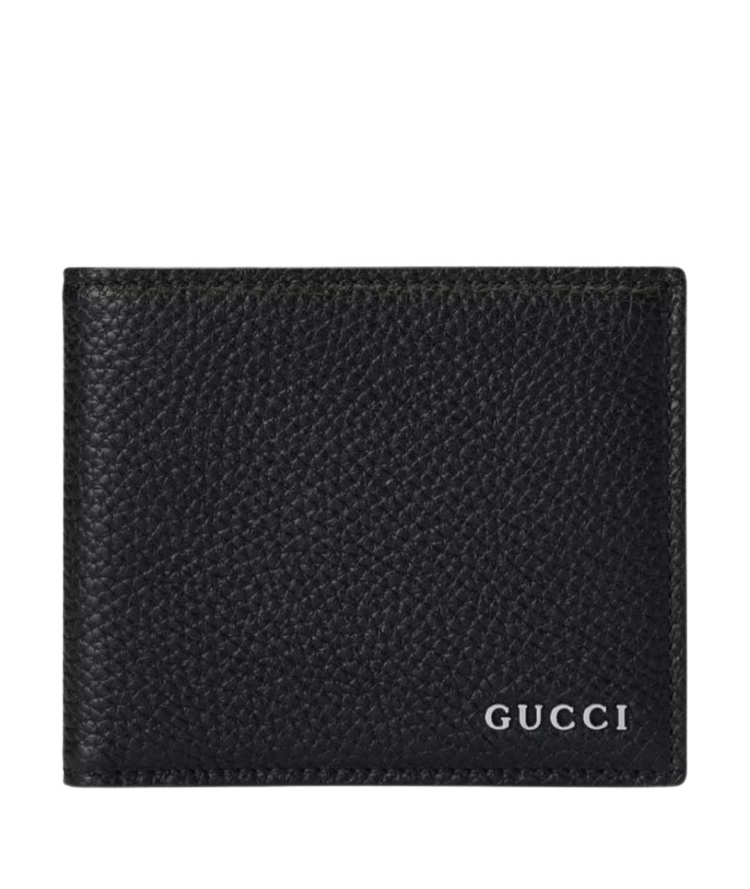 GUCCI Черный кожаный кошелек, фото 1