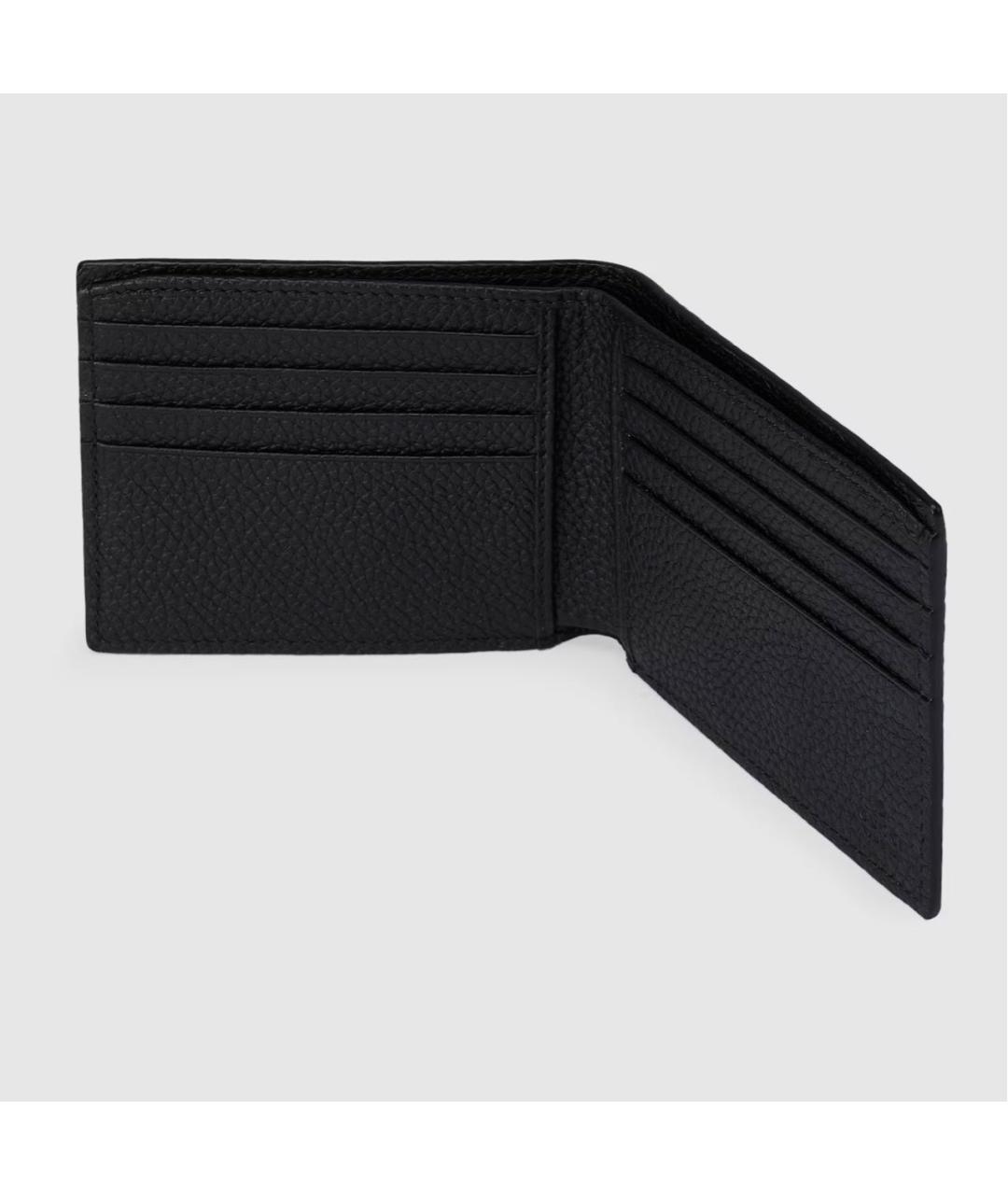 GUCCI Черный кожаный кошелек, фото 4
