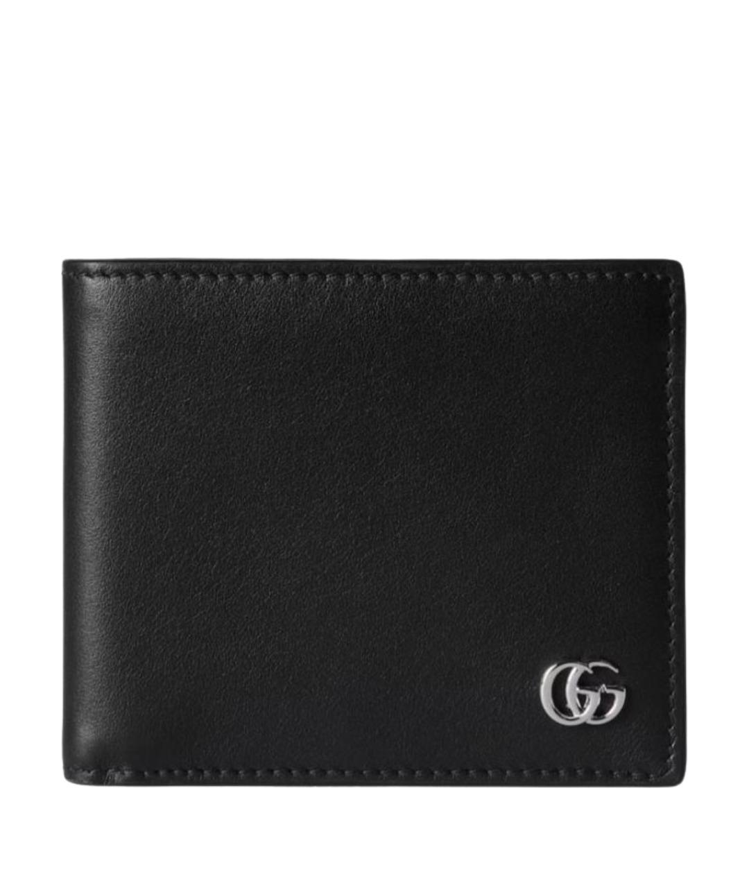 GUCCI Черный кожаный кошелек, фото 1