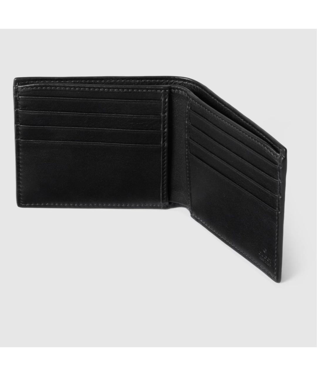 GUCCI Черный кожаный кошелек, фото 4