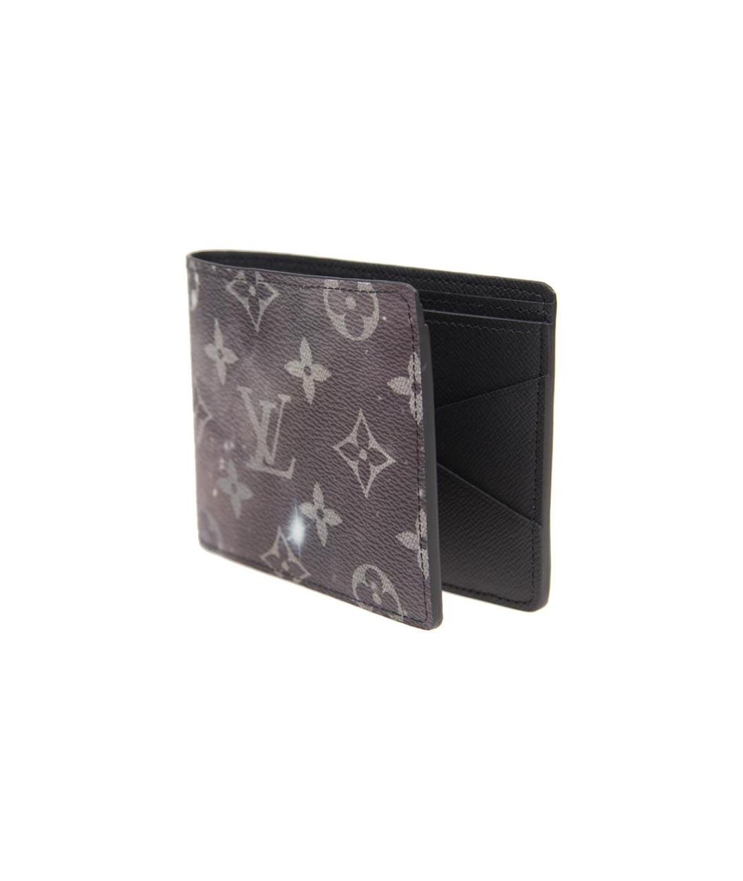LOUIS VUITTON Антрацитовый кошелек, фото 3