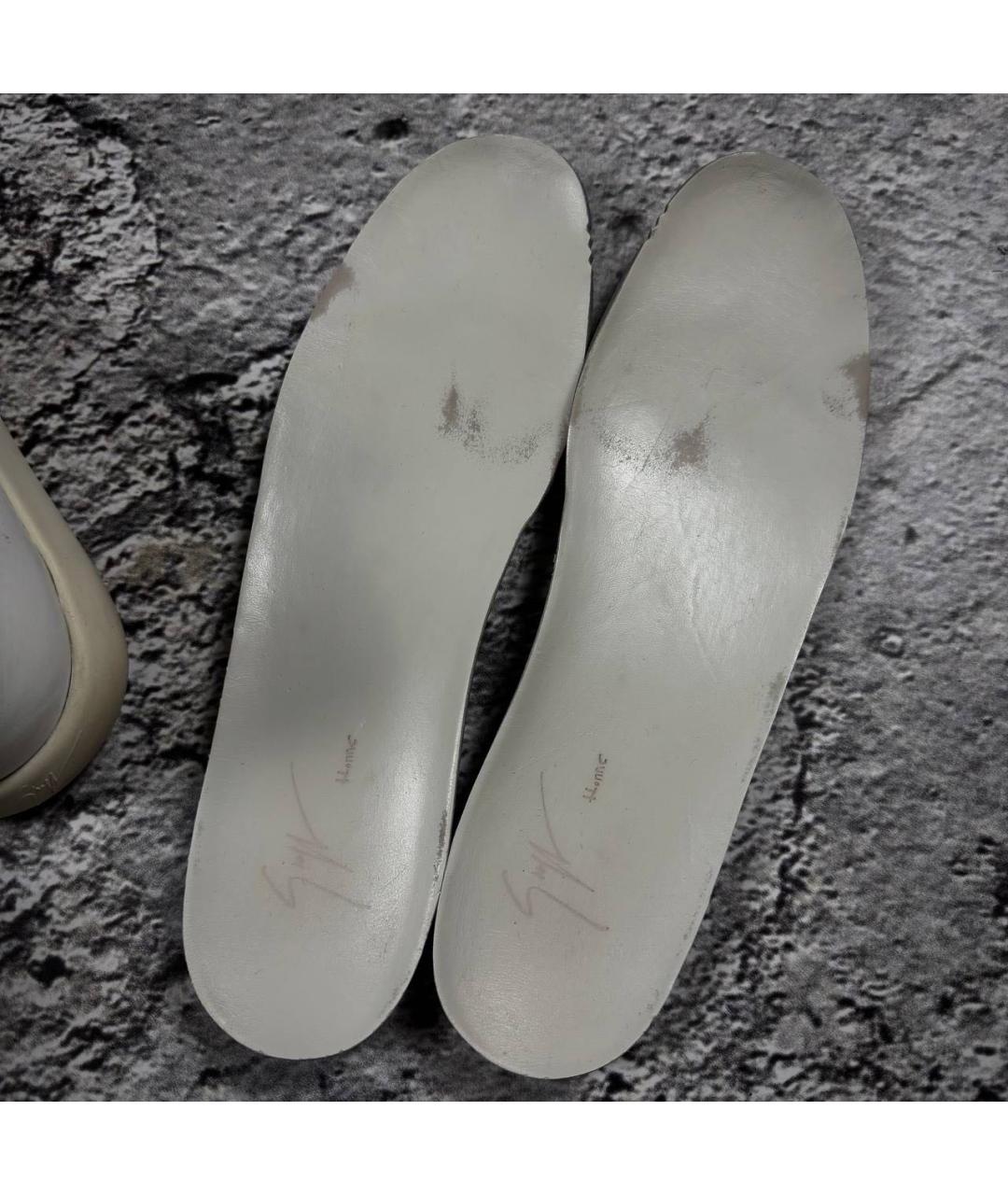 GIUSEPPE ZANOTTI DESIGN Белые низкие кроссовки / кеды, фото 7