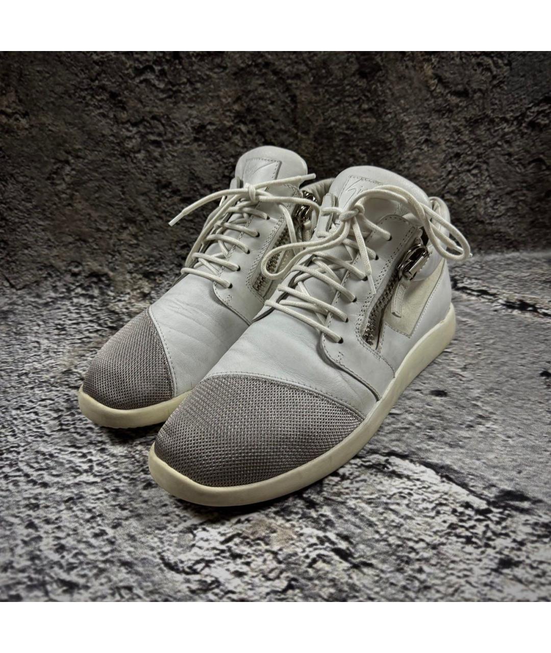 GIUSEPPE ZANOTTI DESIGN Белые низкие кроссовки / кеды, фото 3