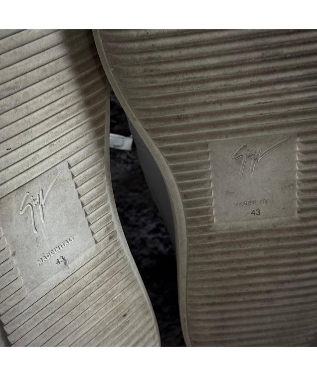 GIUSEPPE ZANOTTI DESIGN Белые низкие кроссовки / кеды, фото 8