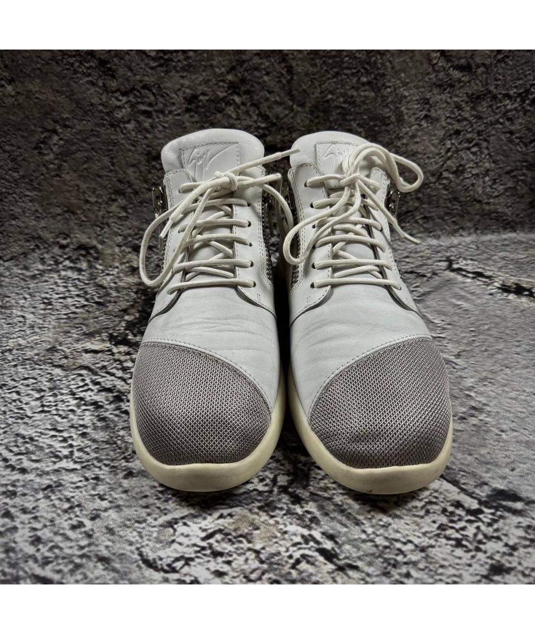 GIUSEPPE ZANOTTI DESIGN Белые низкие кроссовки / кеды, фото 2