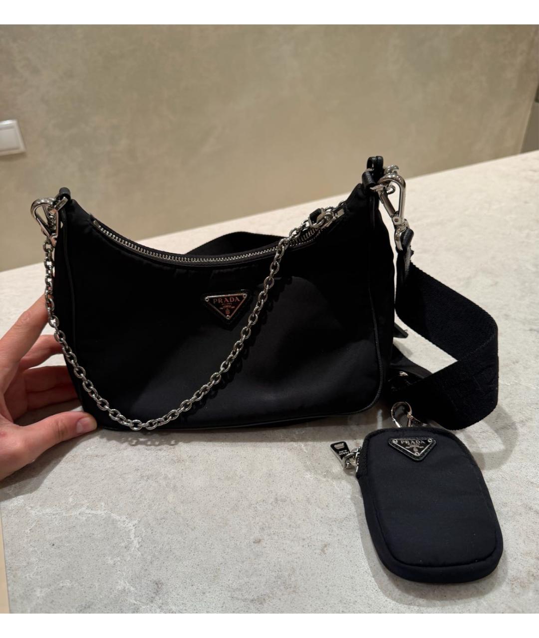 PRADA Черная сумка через плечо, фото 2