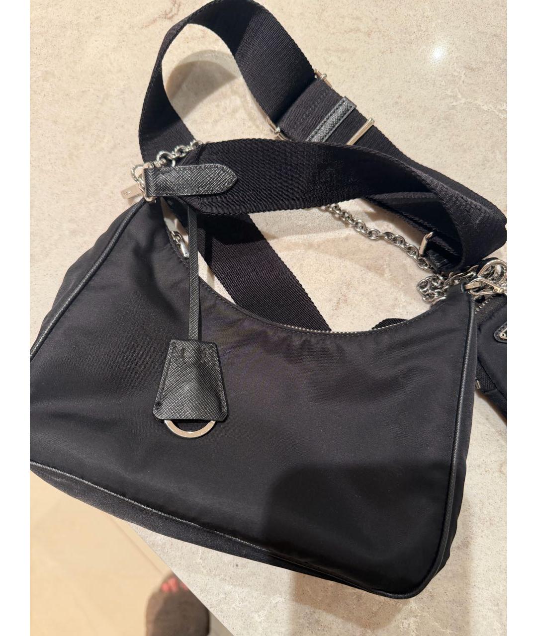 PRADA Черная сумка через плечо, фото 5