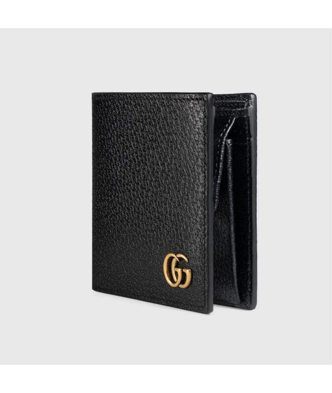 GUCCI Черный кожаный кошелек, фото 4