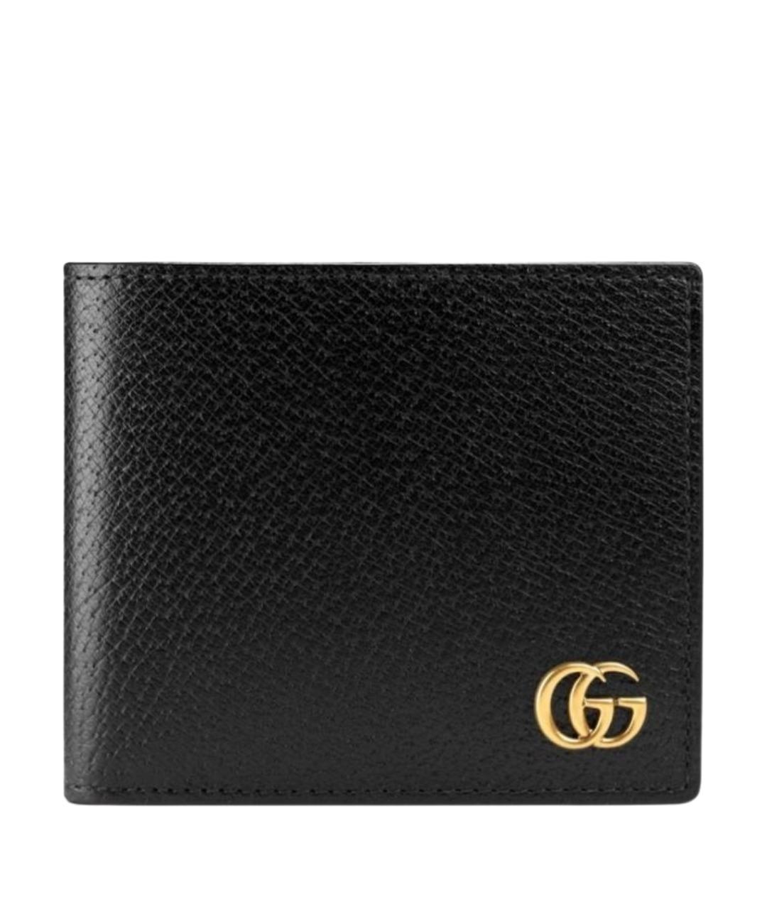 GUCCI Черный кожаный кошелек, фото 1