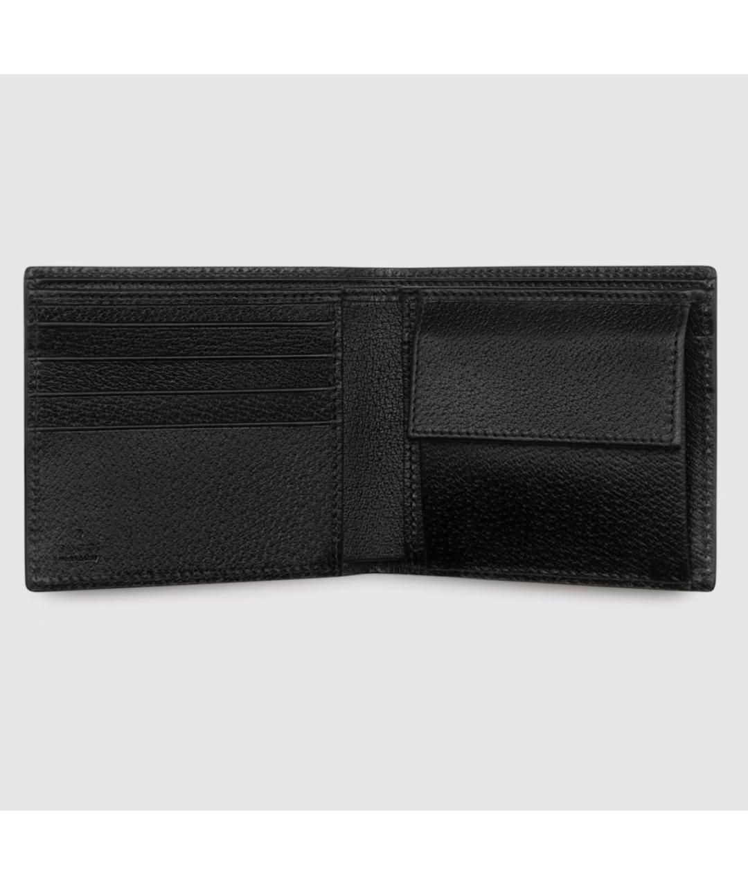 GUCCI Черный кожаный кошелек, фото 2