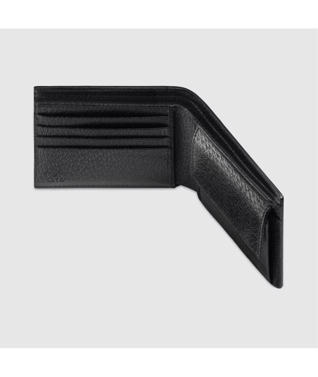 GUCCI Черный кожаный кошелек, фото 6