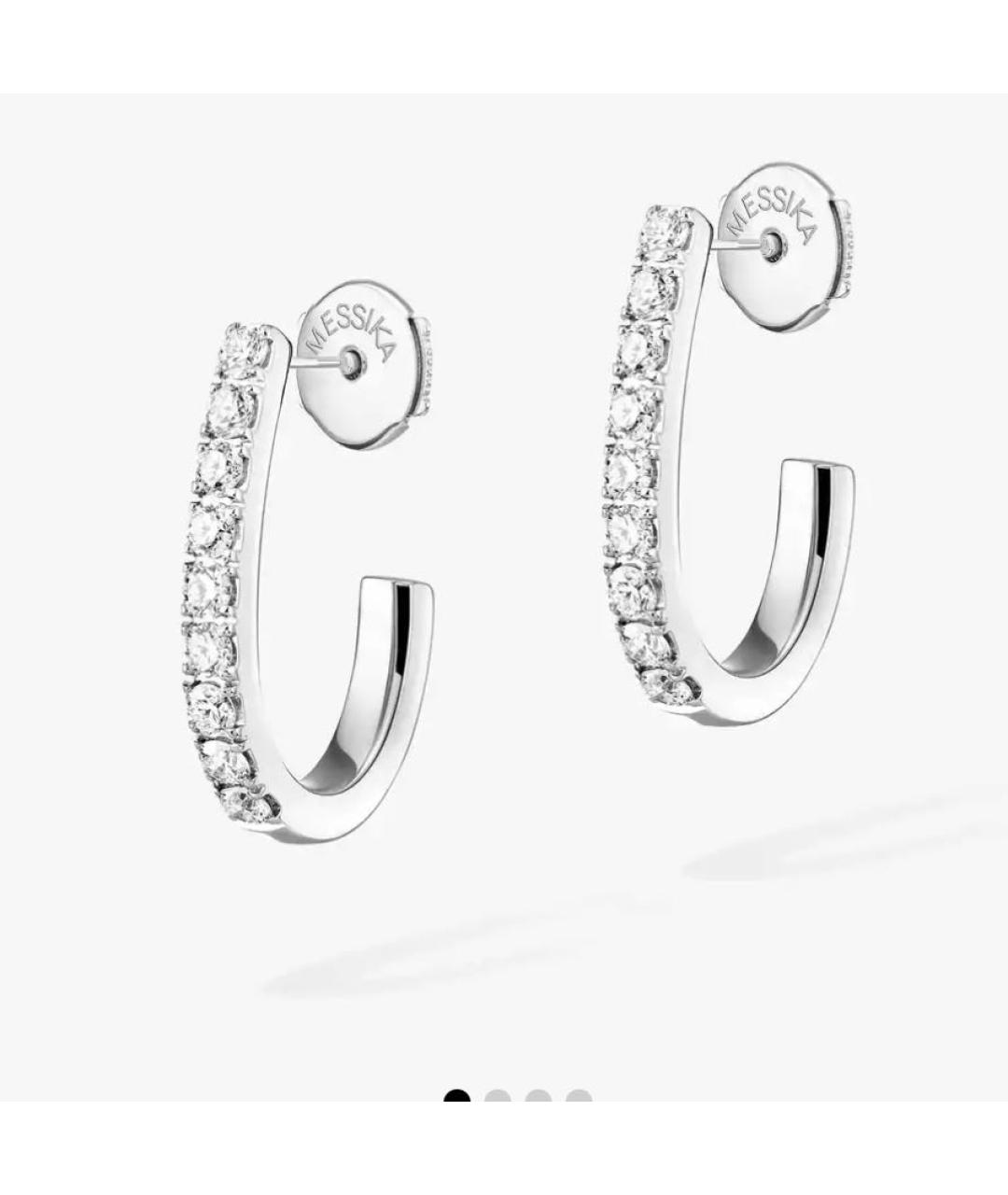 MESSIKA Серебряные серьги из белого золота, фото 4