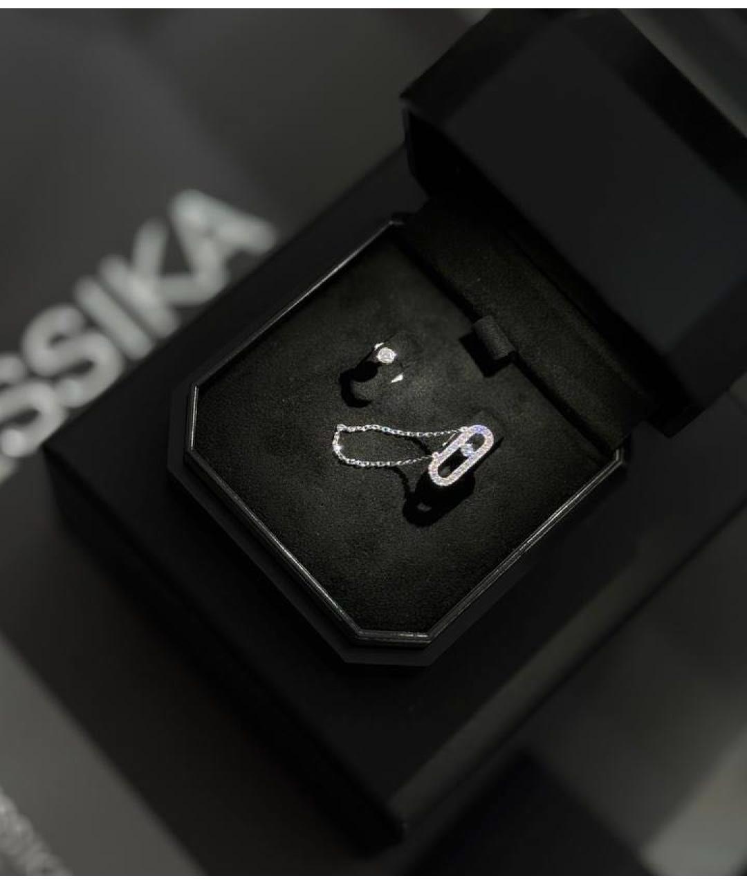 MESSIKA Серебряные серьги из белого золота, фото 4