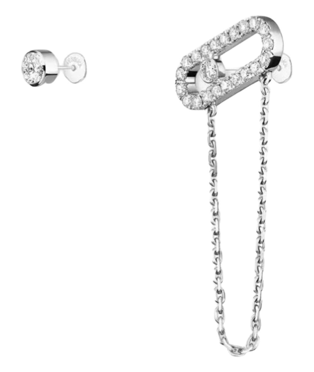 MESSIKA Серебряные серьги из белого золота, фото 1