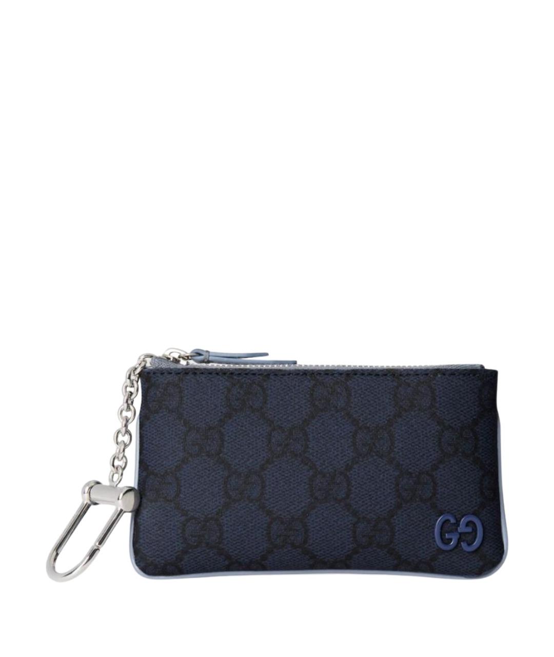 GUCCI Темно-синяя ключница, фото 1