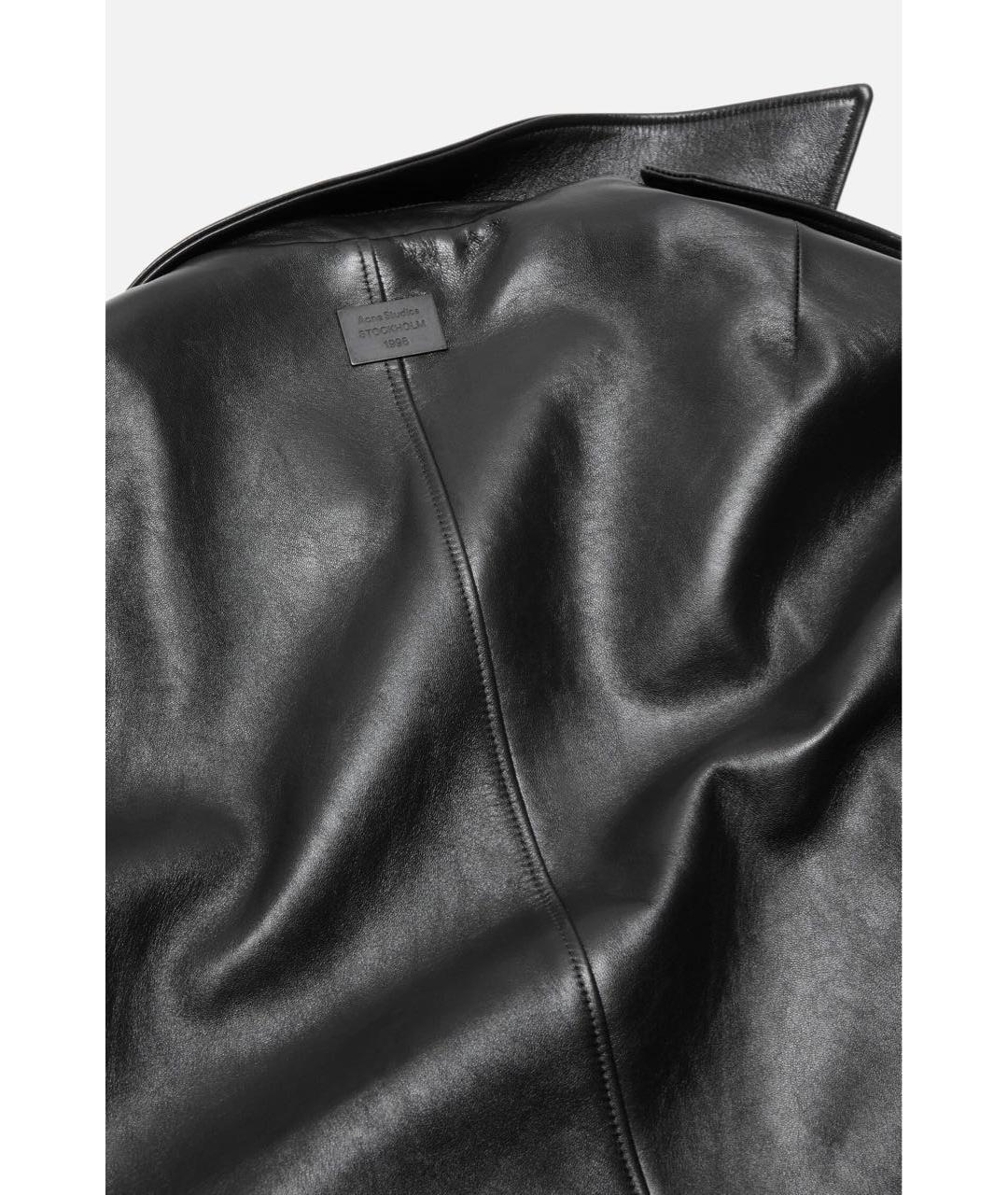 ACNE STUDIOS Черная кожаная куртка, фото 5