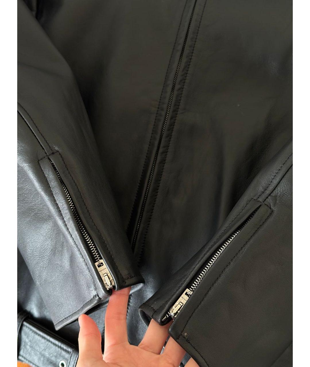 ACNE STUDIOS Черная кожаная куртка, фото 8