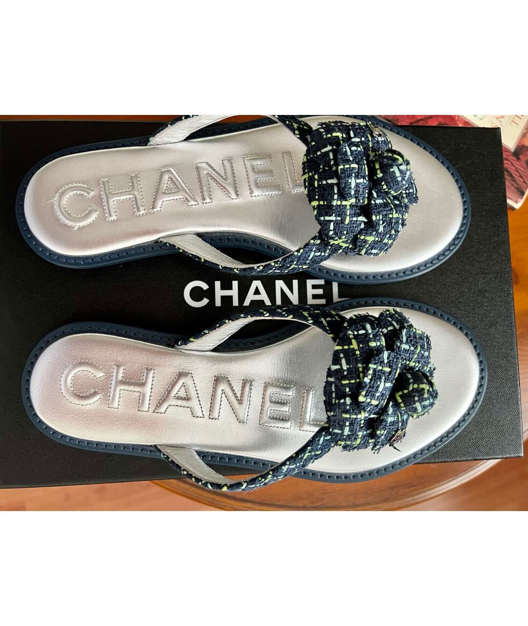 CHANEL PRE-OWNED Шлепанцы, фото 3