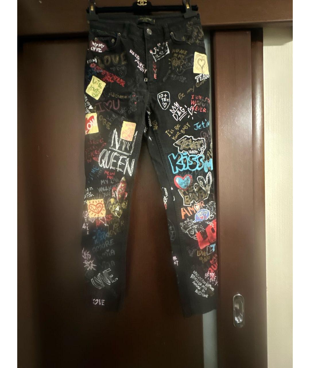 DOLCE&GABBANA Мульти джинсы слим, фото 3