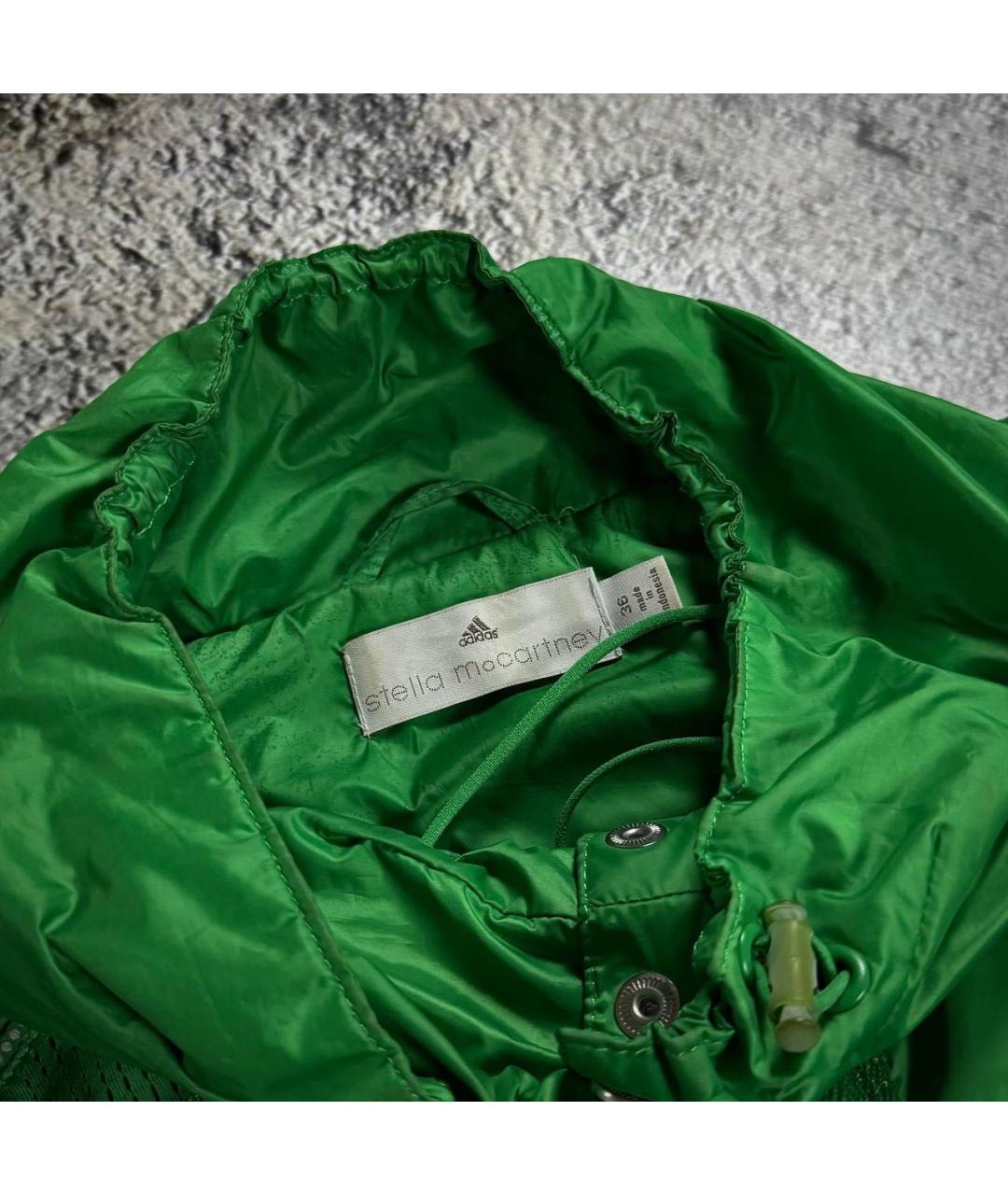 ADIDAS BY STELLA MCCARTNEY Зеленая полиэстеровая куртка, фото 3