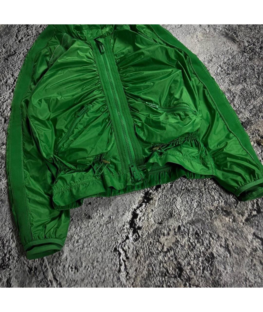 ADIDAS BY STELLA MCCARTNEY Зеленая полиэстеровая куртка, фото 4