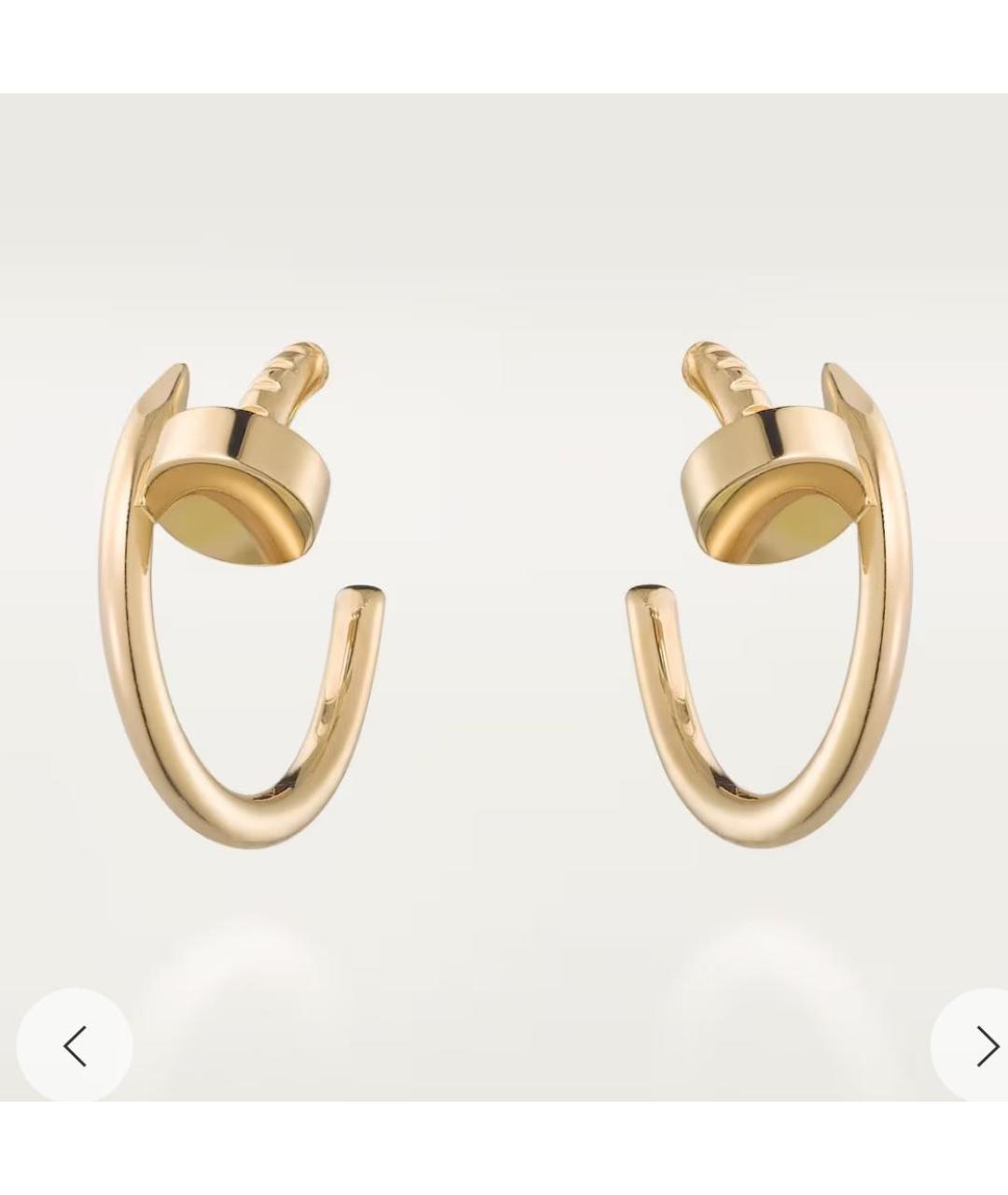 CARTIER Золотые серьги из желтого золота, фото 4