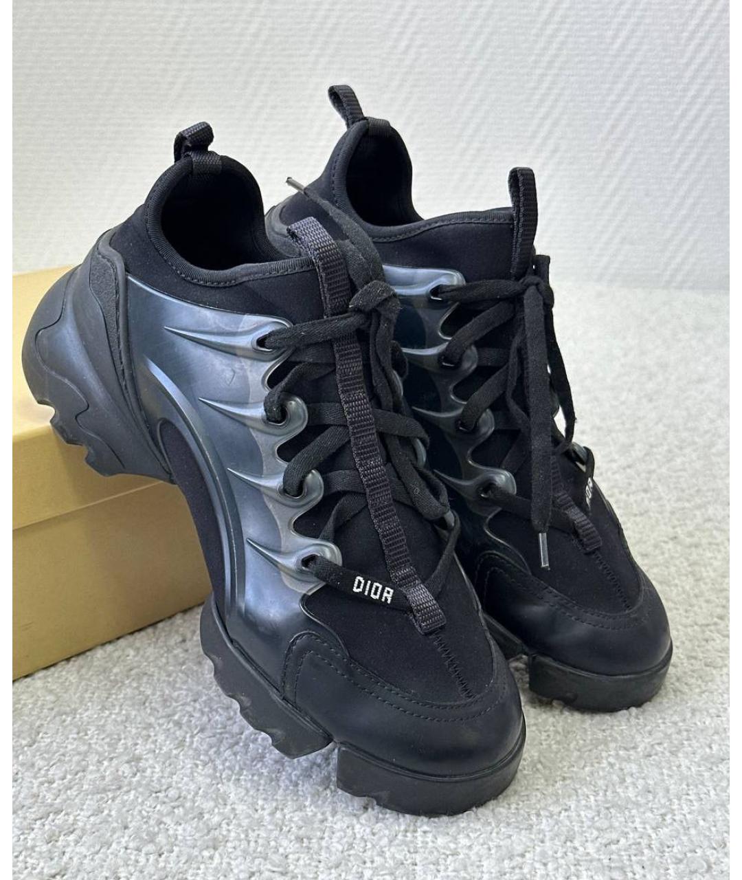 CHRISTIAN DIOR Черные резиновые кроссовки, фото 2