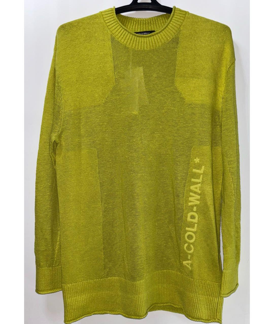 A-COLD-WALL* Желтый льняной джемпер / свитер, фото 4