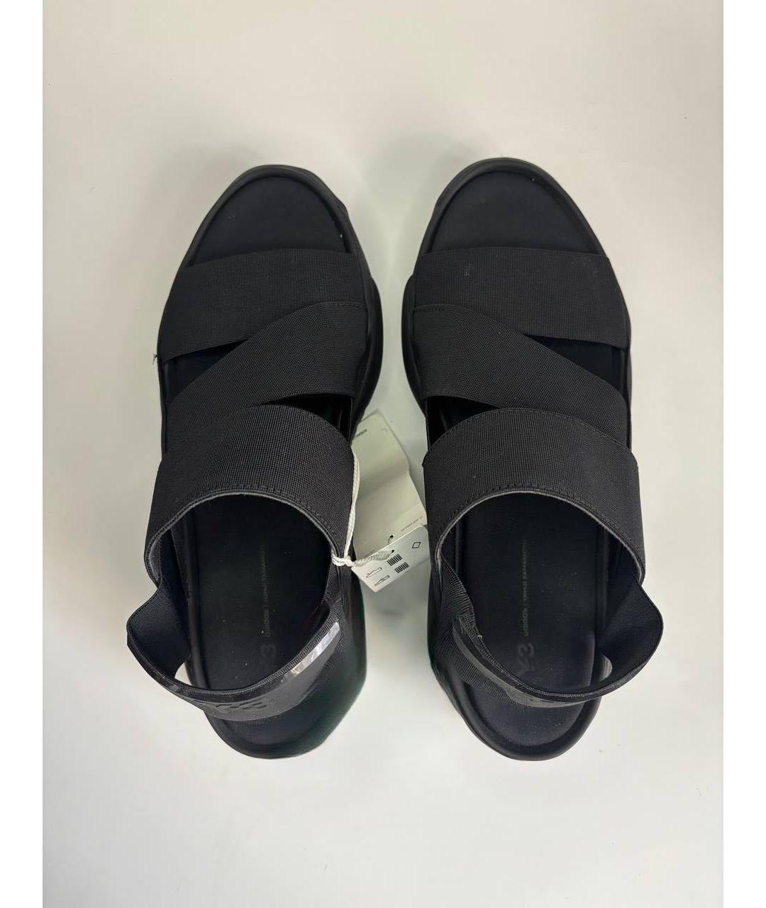Y-3 Черные сандалии, фото 5